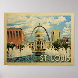 Saint Louis Vintage-Reiseposter Poster