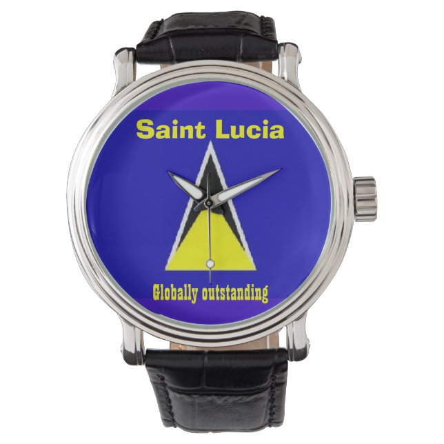 Saint Lucia Armbanduhr (Vorderseite)