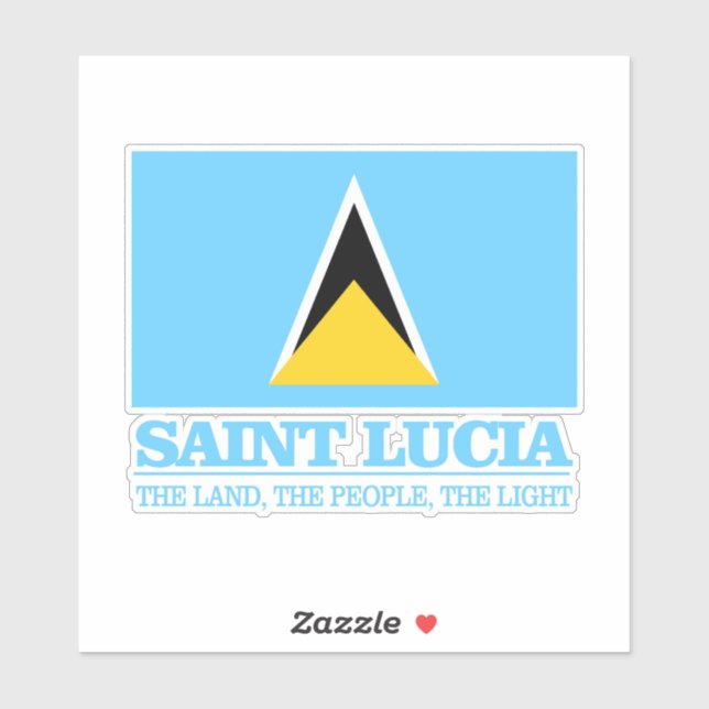 Saint Lucia Aufkleber (Blatt)