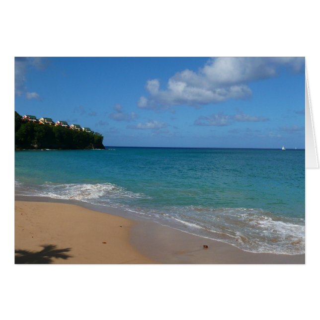 Saint Lucia Beach Tropical Ferien Landschaft (Vorderseite (Horizontal))