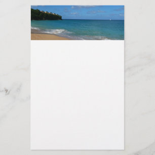 Saint Lucia Beach Tropical Ferien Landschaft Briefpapier