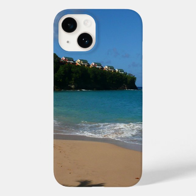 Saint Lucia Beach Tropical Ferien Landschaft Case-Mate iPhone Hülle (Rückseite)