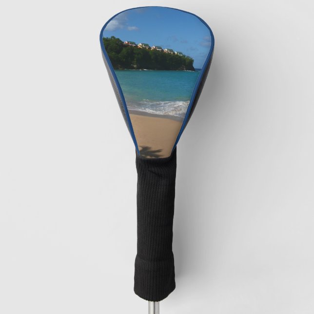 Saint Lucia Beach Tropical Ferien Landschaft Golf Headcover (Vorderseite)
