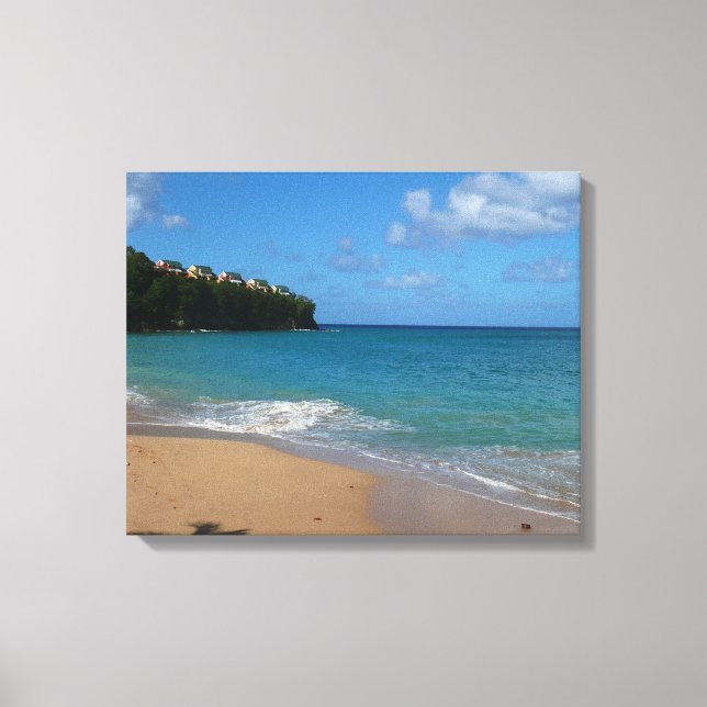 Saint Lucia Beach Tropical Ferien Landschaft Leinwanddruck (Vorderseite)