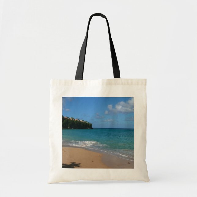 Saint Lucia Beach Tropical Ferien Landschaft Tragetasche (Vorne)
