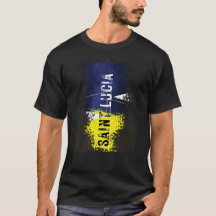 Saint Lucia einfach wunderschöner T - Shirt