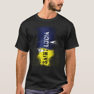 Saint Lucia einfach wunderschöner T - Shirt