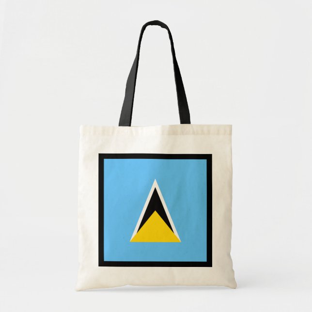 Saint Lucia Flag Bag Tragetasche (Vorne)