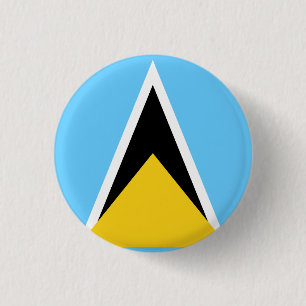Saint Lucia Flag Button