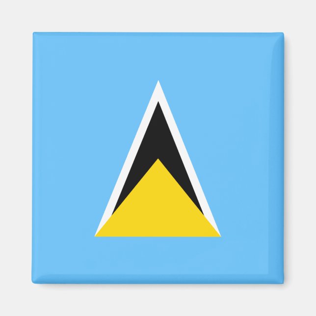 Saint Lucia Flag Magnet (Vorne)
