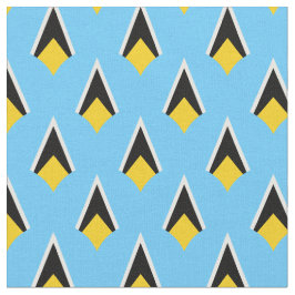 Saint Lucia Flag & Trendy Fabric / Mode, Sport Stoff
