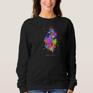 Saint Lucia Karte Sweatshirt