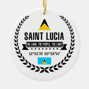 Saint Lucia Keramikornament