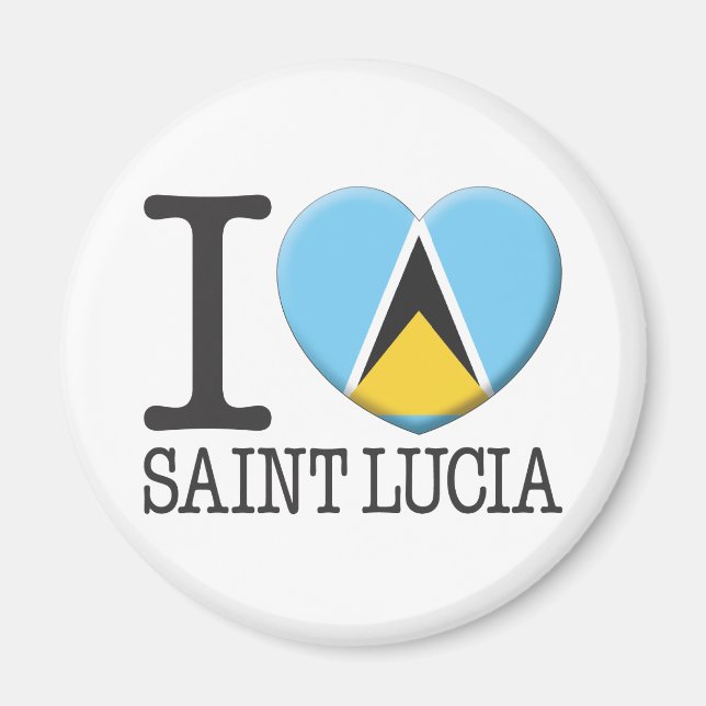 Saint Lucia Magnet (Vorne)