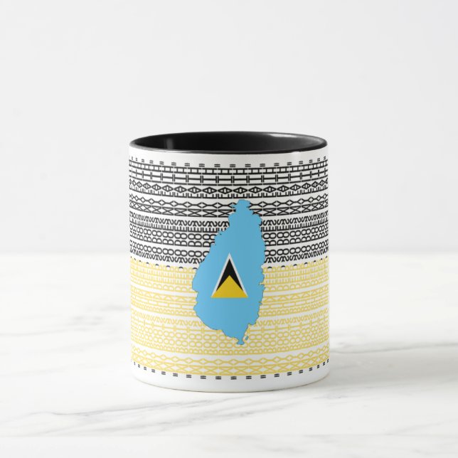 Saint Lucia - My roots run deep so does my faith Tasse (Zentrum)