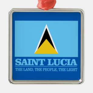 Saint Lucia Ornament Aus Metall