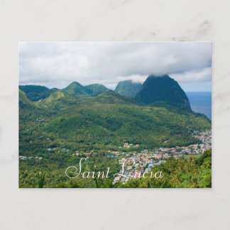 Saint Lucia, Pitcher aus Soufriere Postkarte