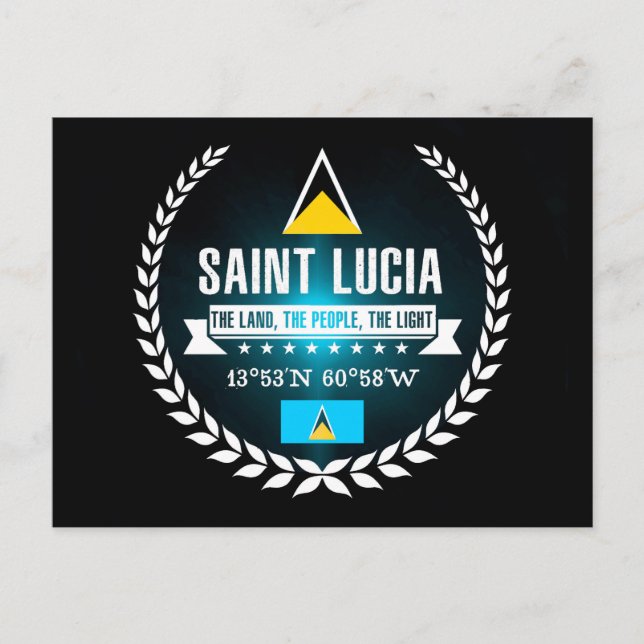 Saint Lucia Postkarte (Vorderseite)