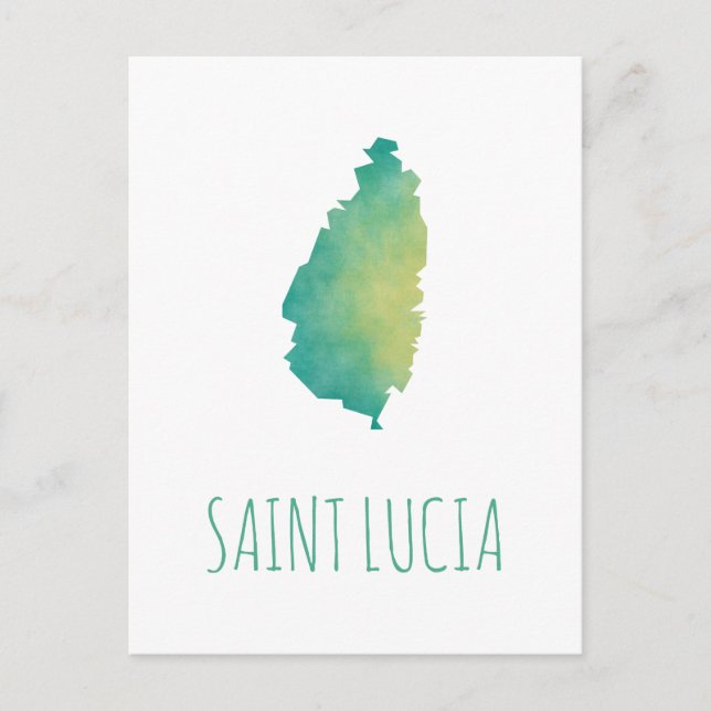 Saint Lucia Postkarte (Vorderseite)