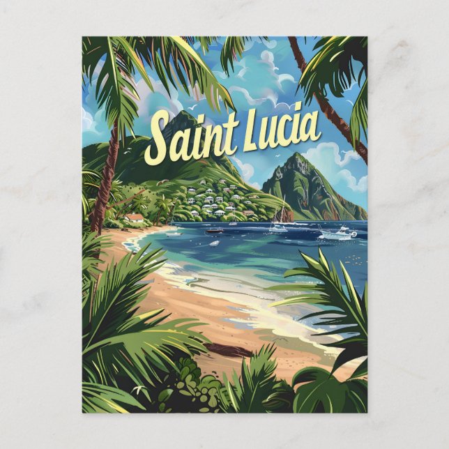 Saint Lucia Postkarte (Vorderseite)