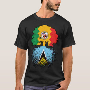 Saint Lucia Saint Lucian Angeleno Los Angeles T-Shirt