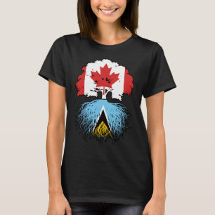 Saint Lucia Saint Lucian Kanada Tree Root T-Shirt