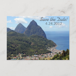 Saint Lucia Save the Date Cards Einladung