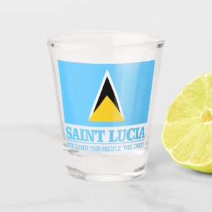 Saint Lucia Schnapsglas