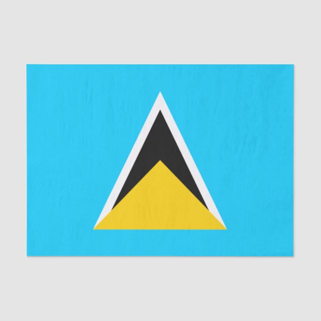 Saint Lucia Seidenpapier (Vorderseite)