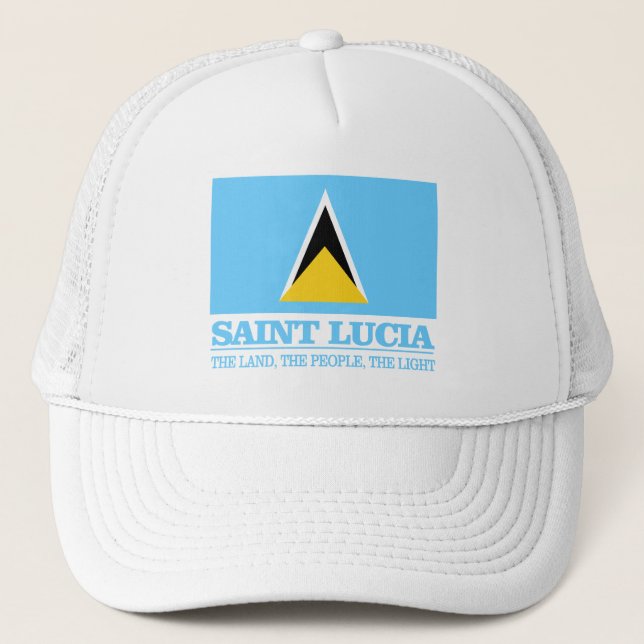 Saint Lucia Truckerkappe (Vorderseite)