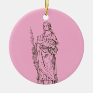 Saint Lucia von Bernardino Luini Keramik Ornament