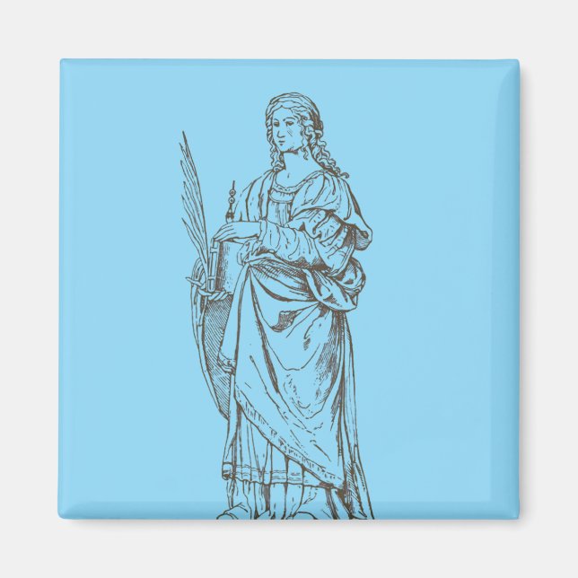 Saint Lucia von Bernardino Luini Magnet (Vorne)