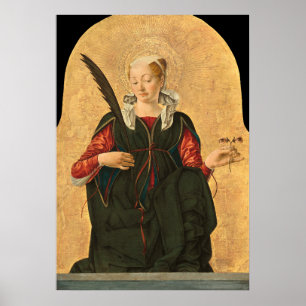 Saint Lucy - Francesco del Cossa Kunstvoll wandern Poster