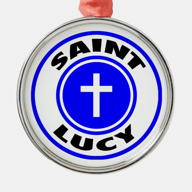 Saint Lucy Ornament Aus Metall (Vorne)