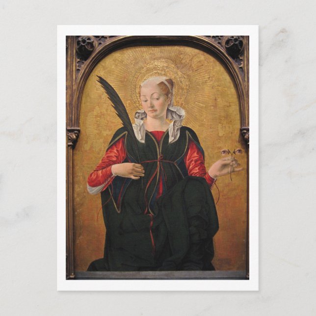 Saint Lucy von Francesco del Cossa Postkarte (Vorderseite)