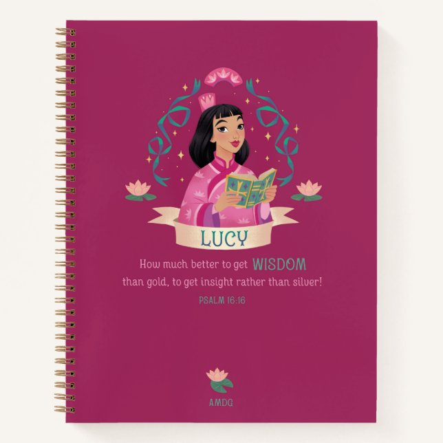 Saint Lucy Yi Zhenmei Spiral Notebook Notizbuch (Vorderseite)