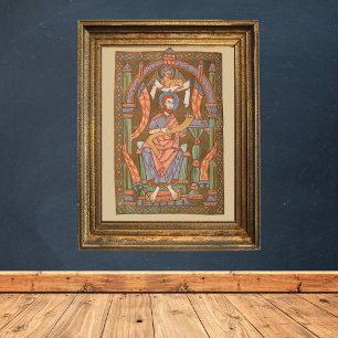 Saint Luke Die evangelistische mittelalterliche Ch Poster