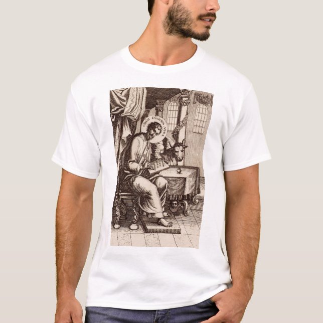 Saint Luke, Evangelist und Apostel T-Shirt (Vorderseite)