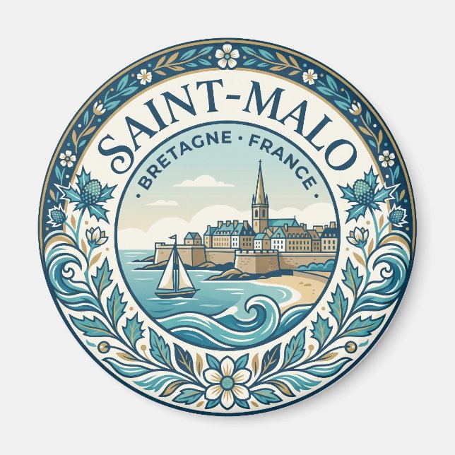 Saint-Malo Frankreich Magnet (Vorne)