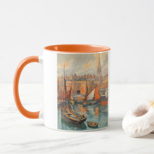 Saint Malo, Frankreich, Vintage-Reiseposter-Kunst Tasse