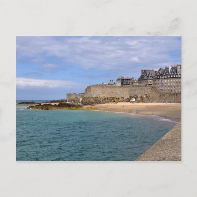 Saint-Malo in Frankreich Postkarte (Vorderseite)