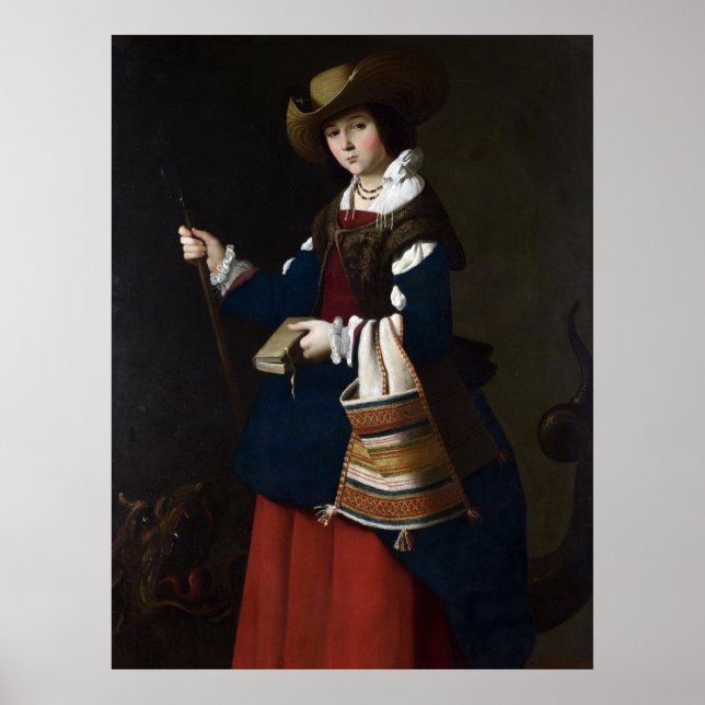 Saint Margaret als Hirte Poster (Vorne)