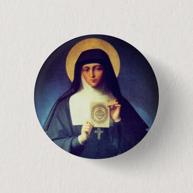 Saint Margaret Mary Alacoque Button (Vorderseite)