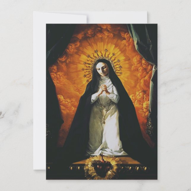 Saint Margaret Mary Alacoque Einladung (Vorderseite)