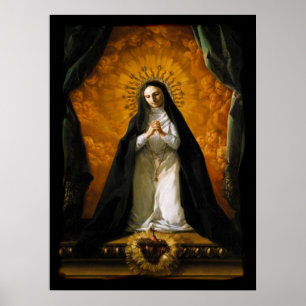 Saint Margaret Mary Alacoque Herz - Giaquinto Poster