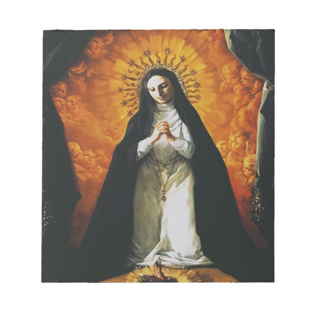 Saint Margaret Mary Alacoque Notizblock (Vorderseite)