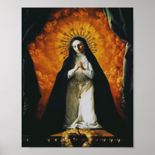 Saint Margaret Mary Alacoque Poster