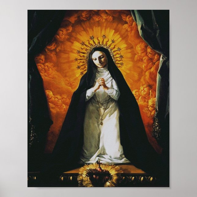 Saint Margaret Mary Alacoque Poster (Vorne)