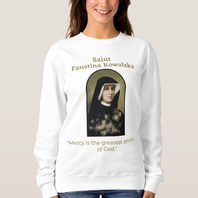 saint maria faustina kowalska sweatshirt (Vorderseite)