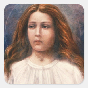 Saint Maria Goretti Quadratischer Aufkleber